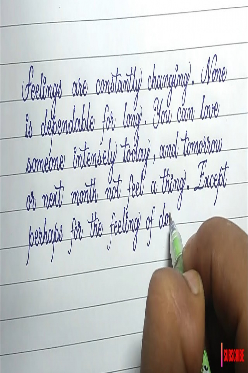 Simple Beautiful Cursive Handwriting With Ball Point Pen  Easy And Clean  Handwriting