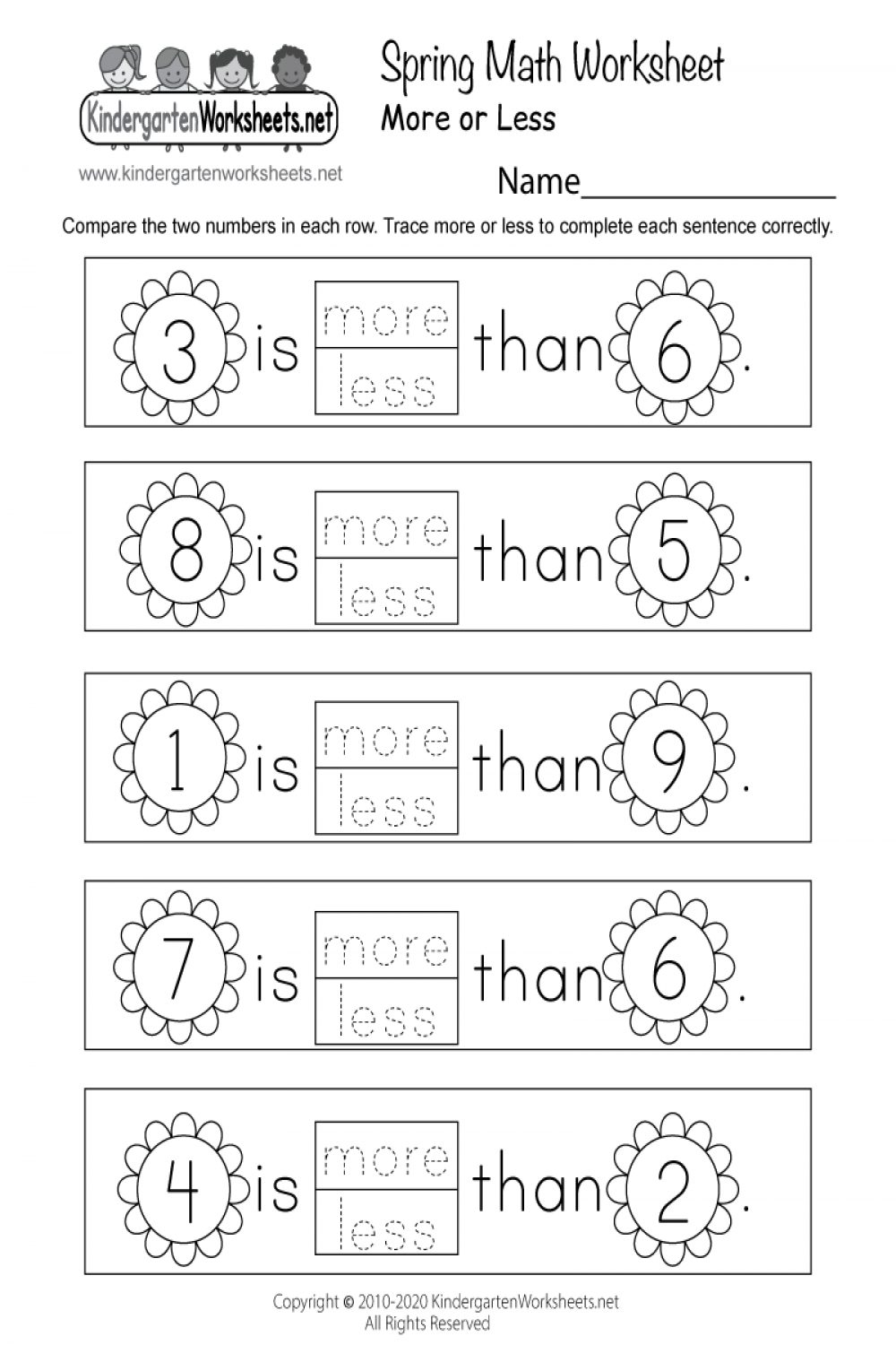 Spring Math Worksheet - Free Printable, Digital, & PDF