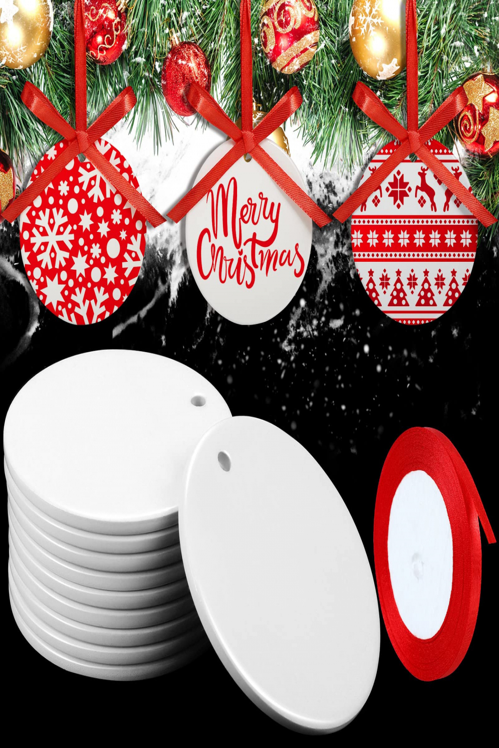 Sublimation Ceramic Ornaments