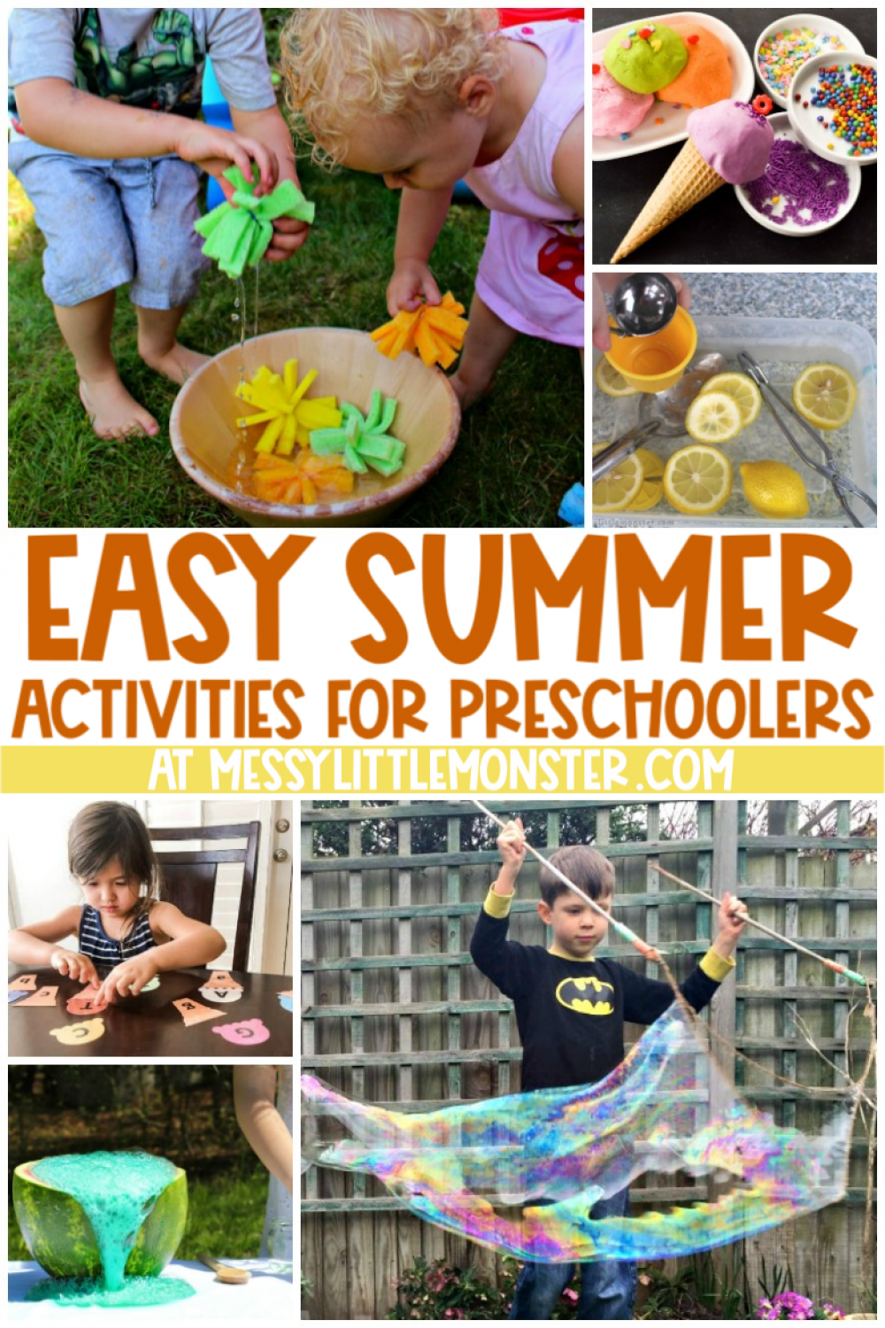 Summer Activities for Preschoolers - Messy Little Monster