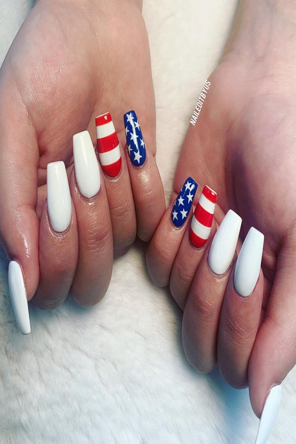 Summer Nails Festive Nails th of July Nails Cute Nails - Etsy