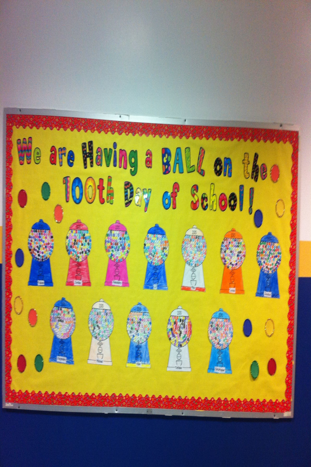 th Day of School Bulletin Board #littlehandsbigplans  Class