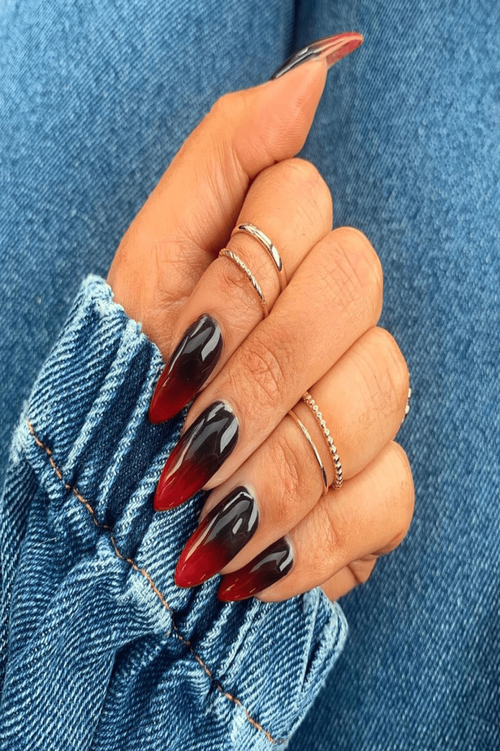 These Nail Designs Prove Black & Red Are the Best Combo