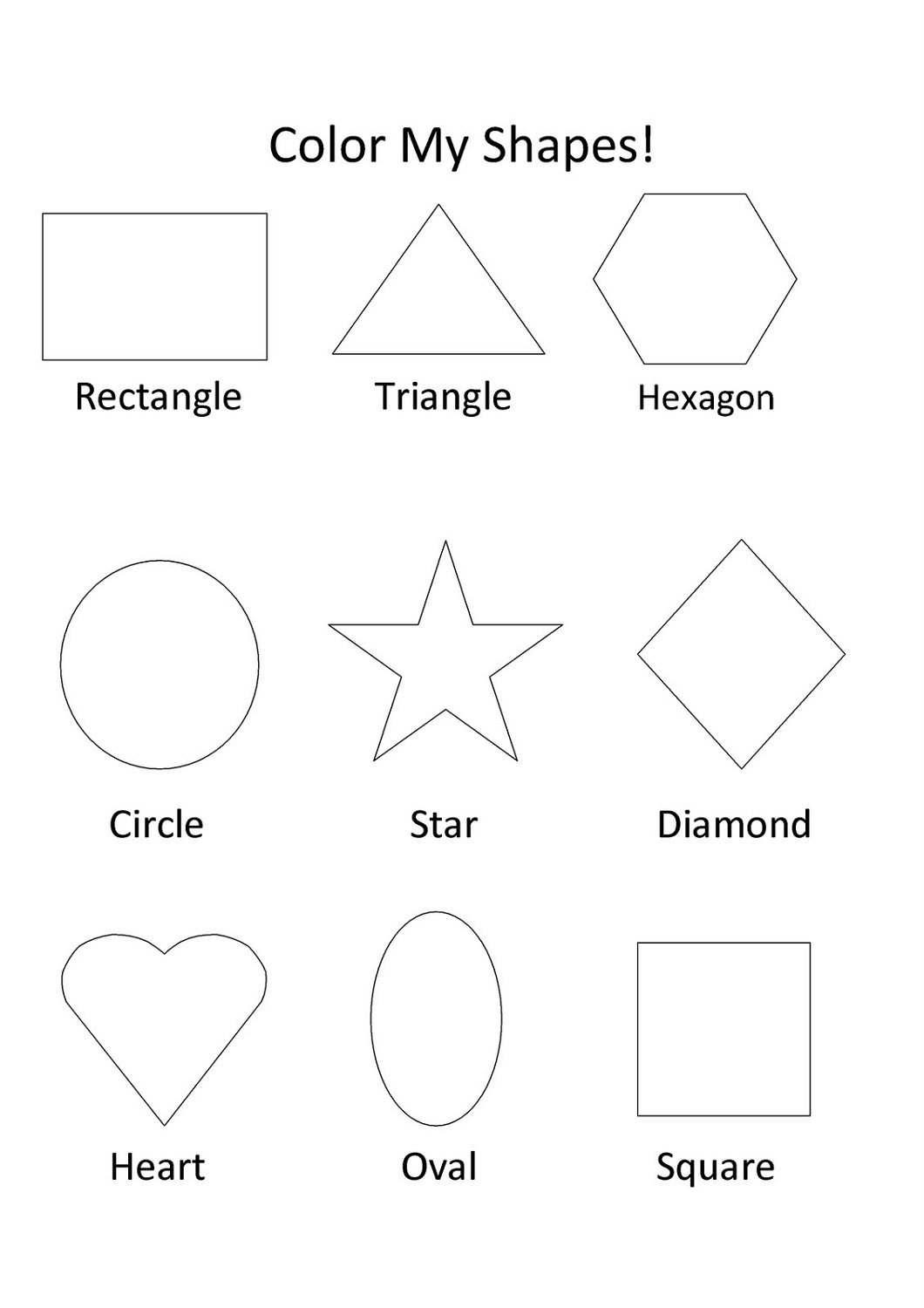 80 Printable Shapes And Colors Worksheets 28