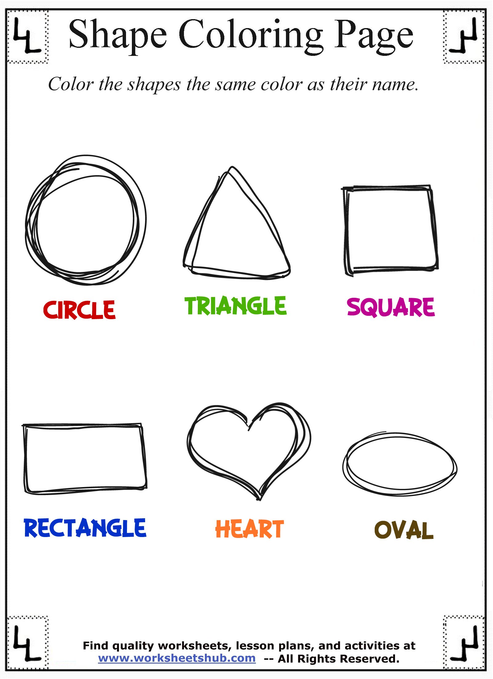 80 Printable Shapes And Colors Worksheets 39