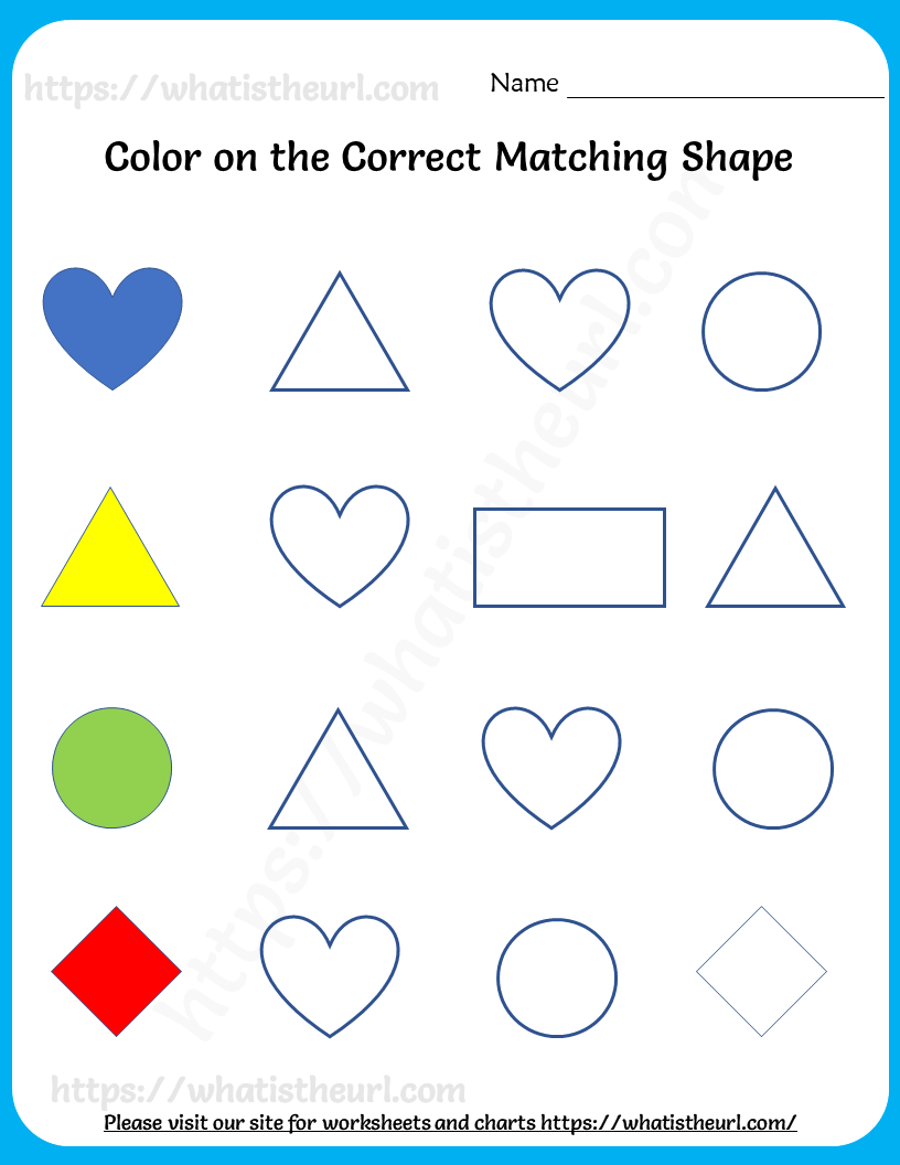 80 Printable Shapes And Colors Worksheets 41