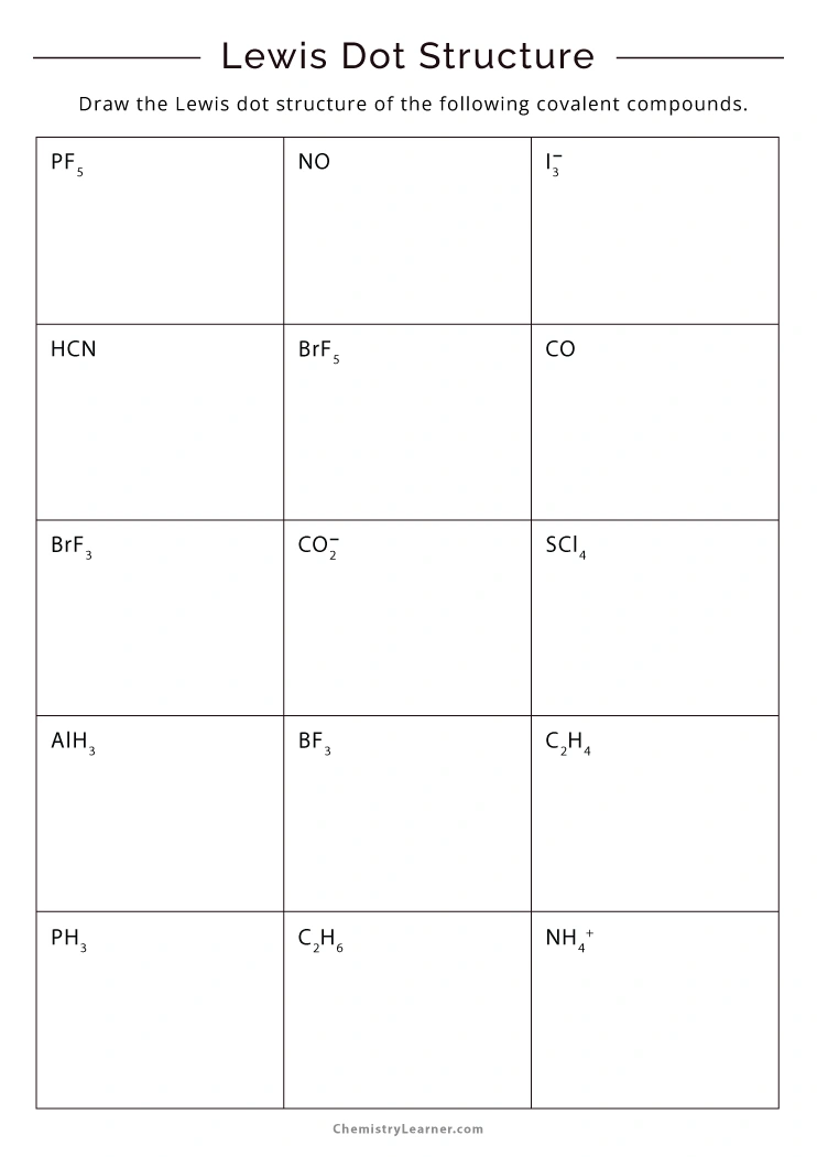 85 Lewis Dot Structures Worksheet 19