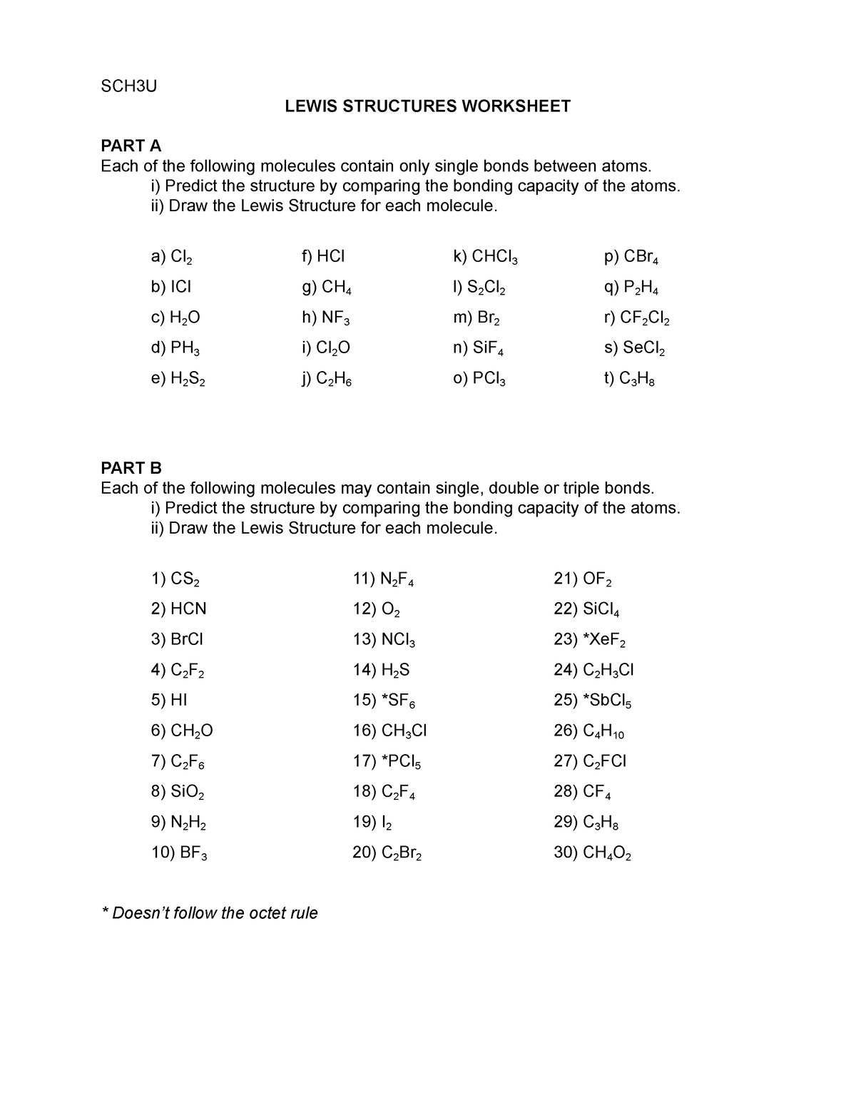 85 Lewis Dot Structures Worksheet 23