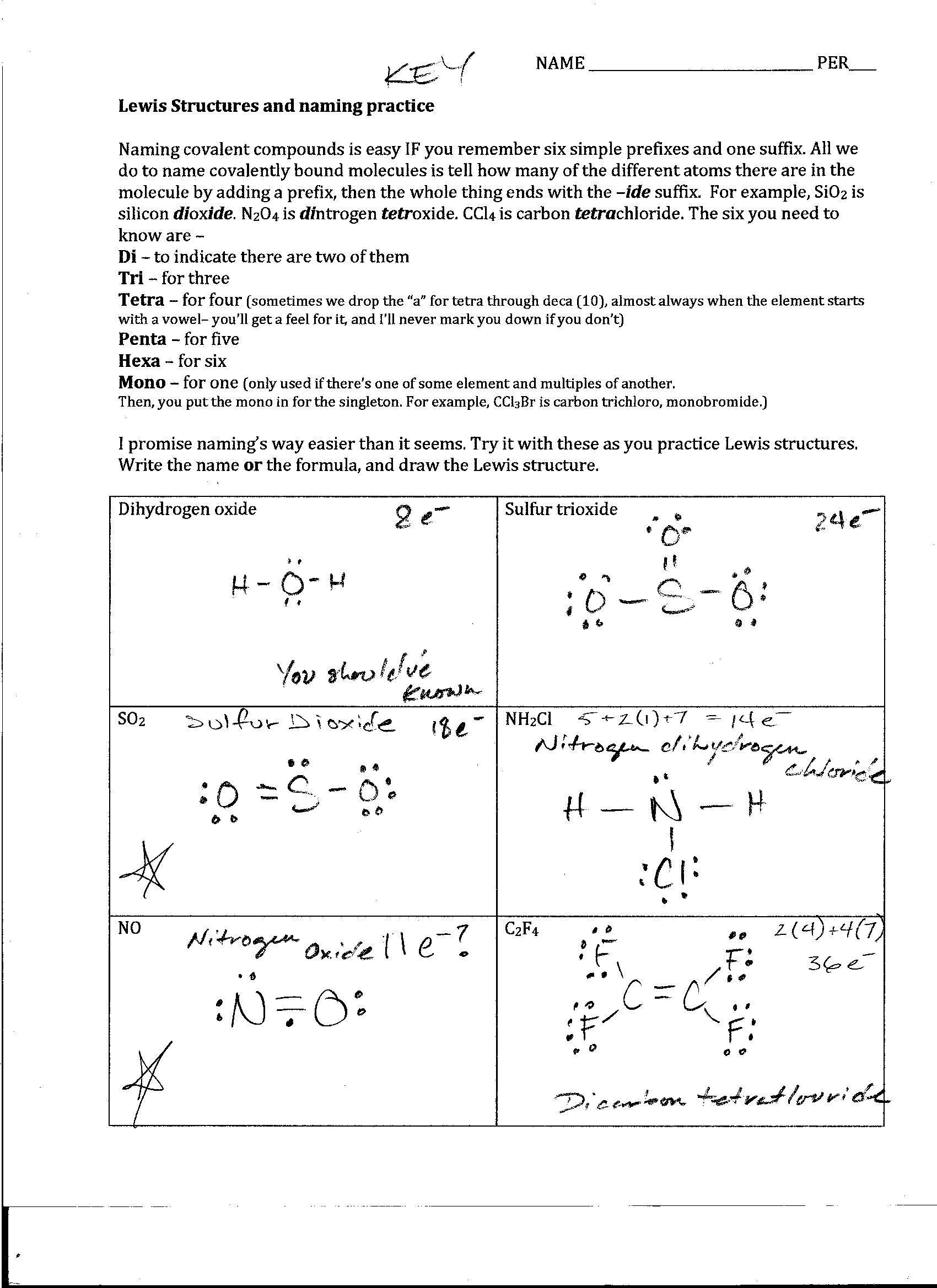 85 Lewis Dot Structures Worksheet 26