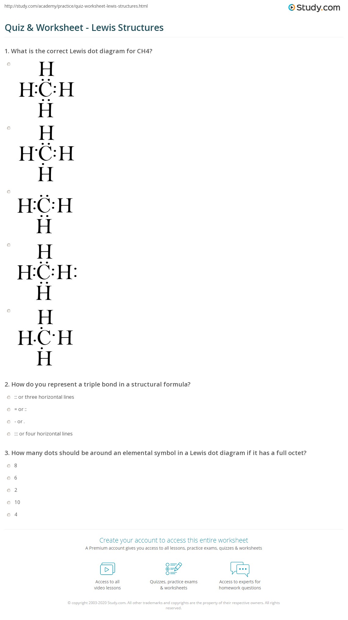 85 Lewis Dot Structures Worksheet 5