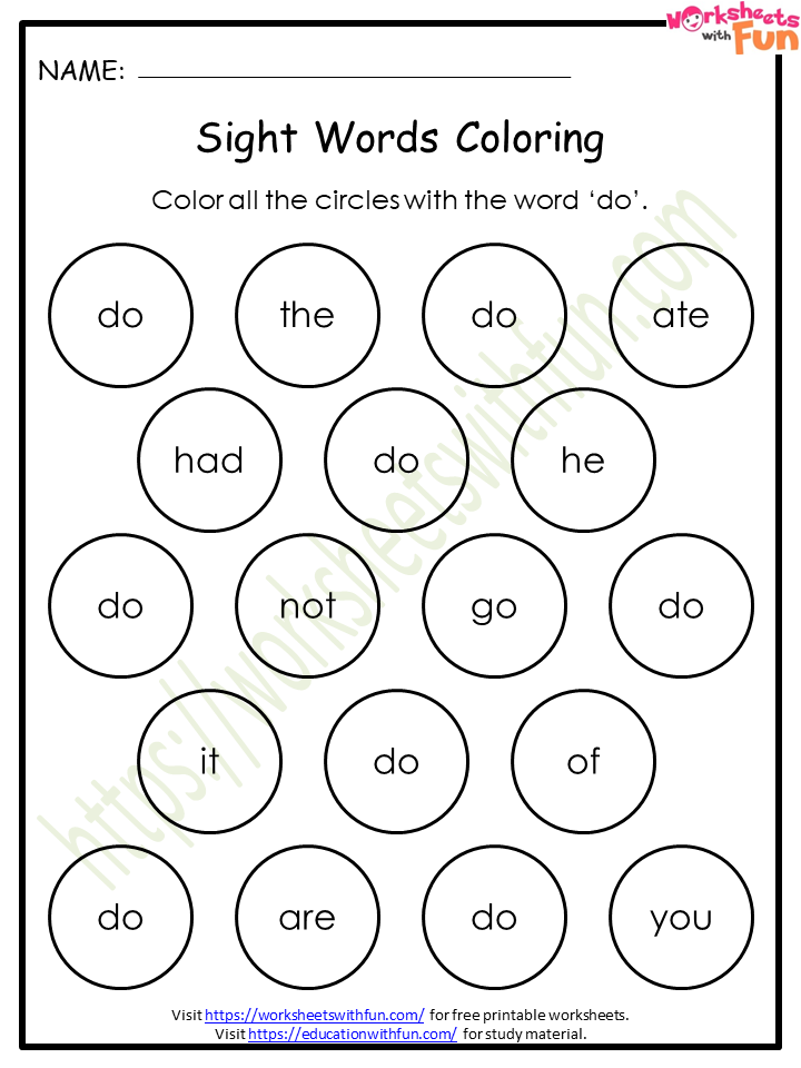 85 Sight Word Can Worksheet 18