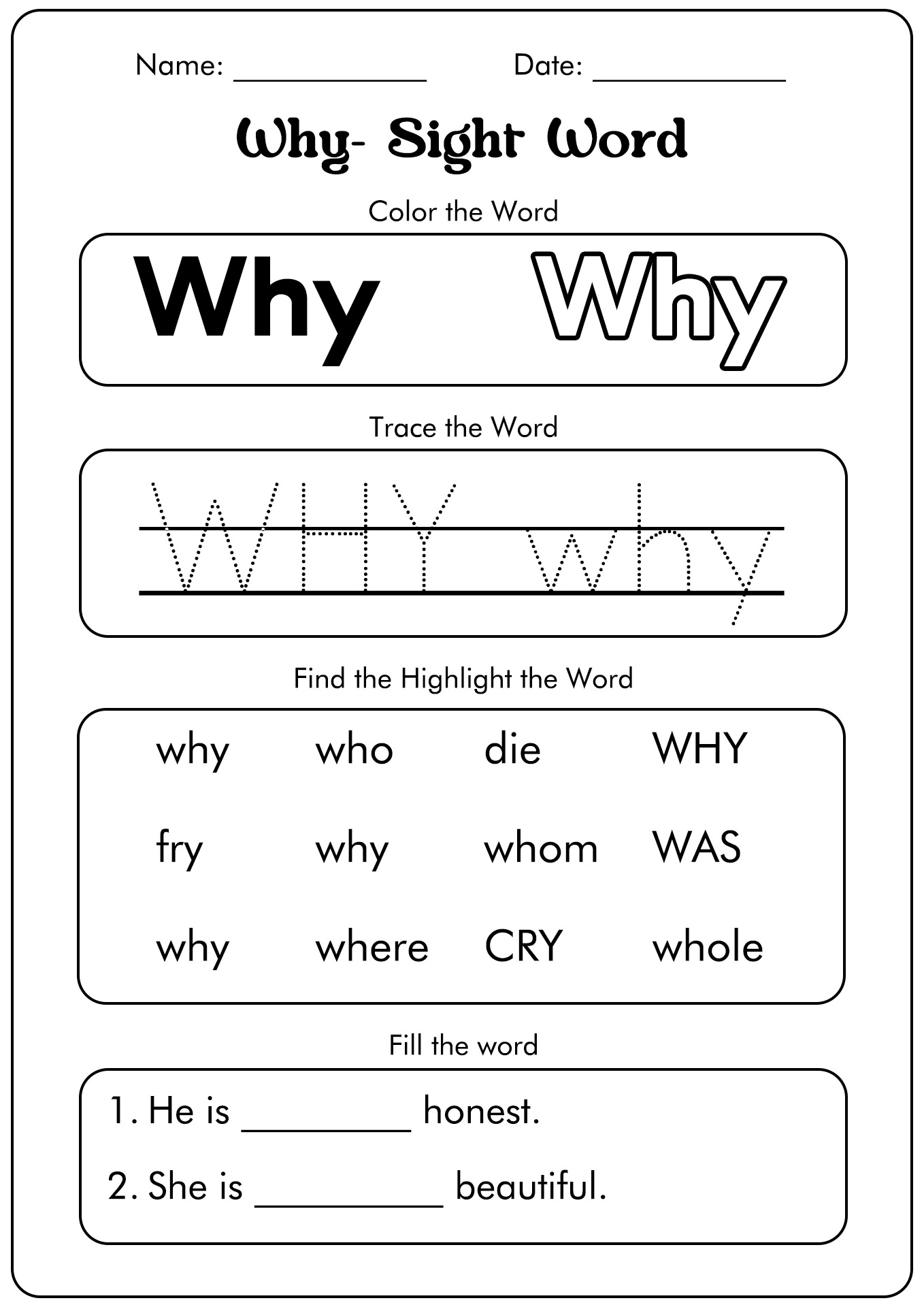 85 Sight Word Can Worksheet 19