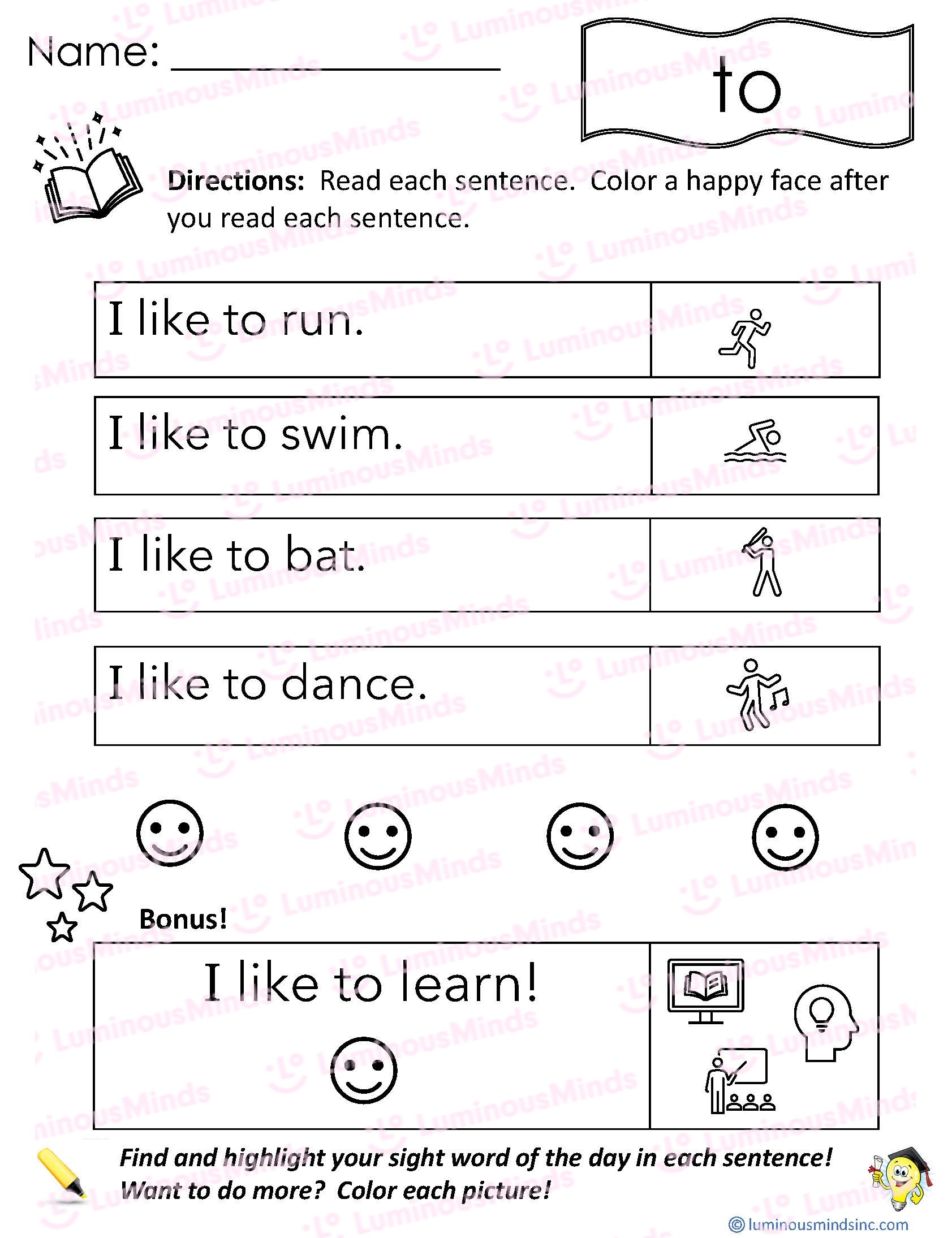 85 Sight Word Can Worksheet 22