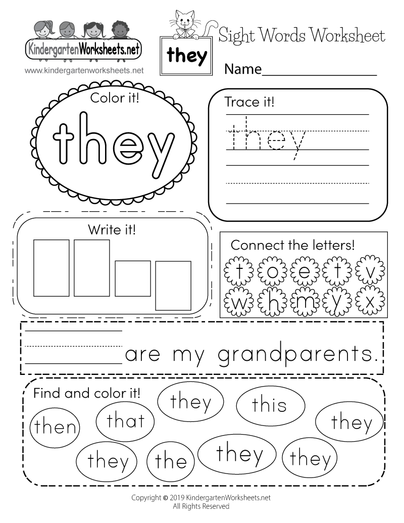 85 Sight Word Can Worksheet 42