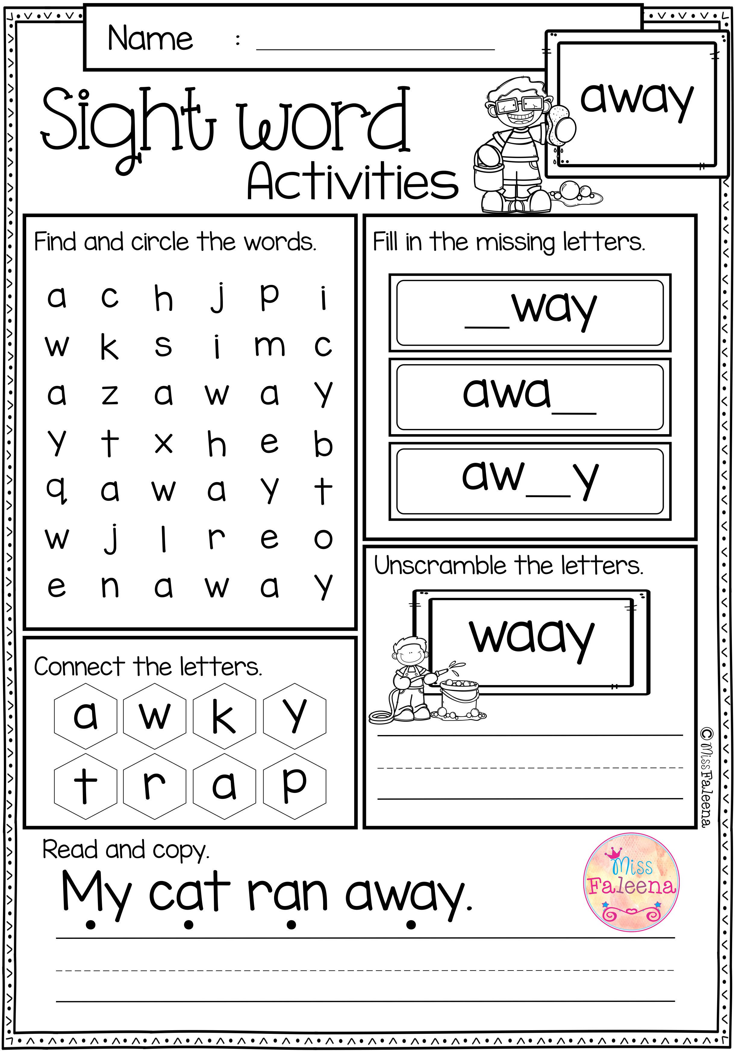 85 Sight Word Can Worksheet 79