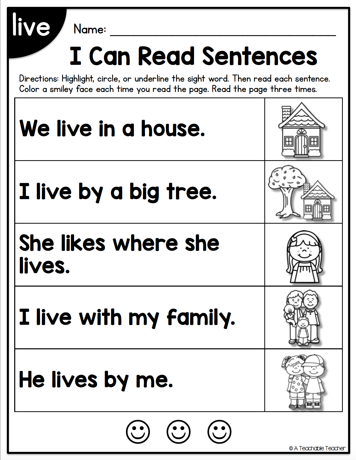 85 Sight Word Sentences Worksheets 23