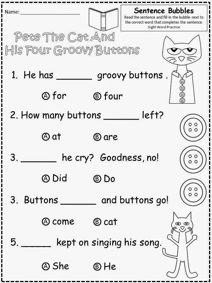 85 Sight Word Sentences Worksheets 36