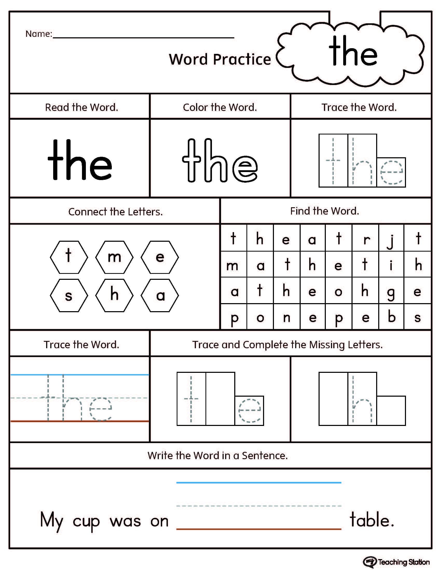 85 Sight Word Sentences Worksheets 70