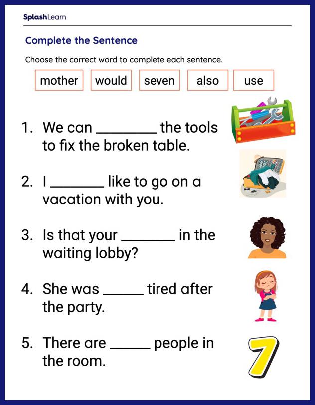 85 Sight Word Sentences Worksheets 78