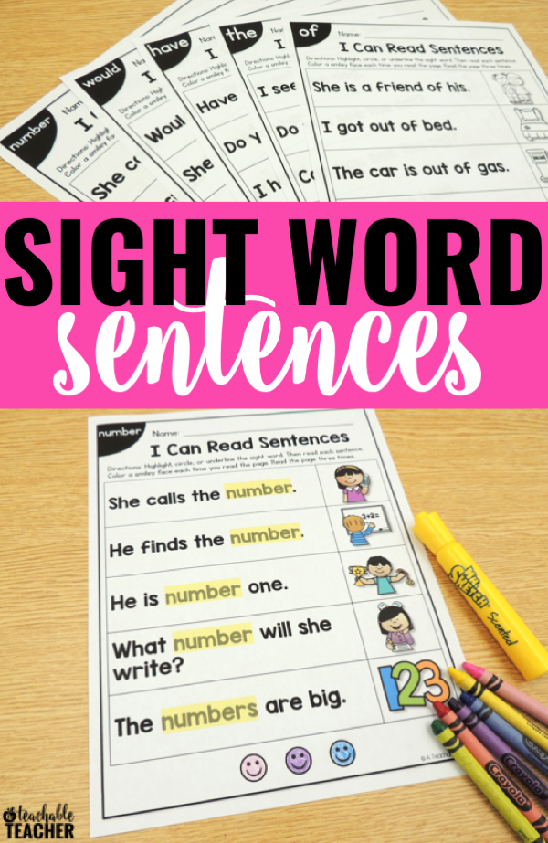 85 Sight Word Sentences Worksheets 80