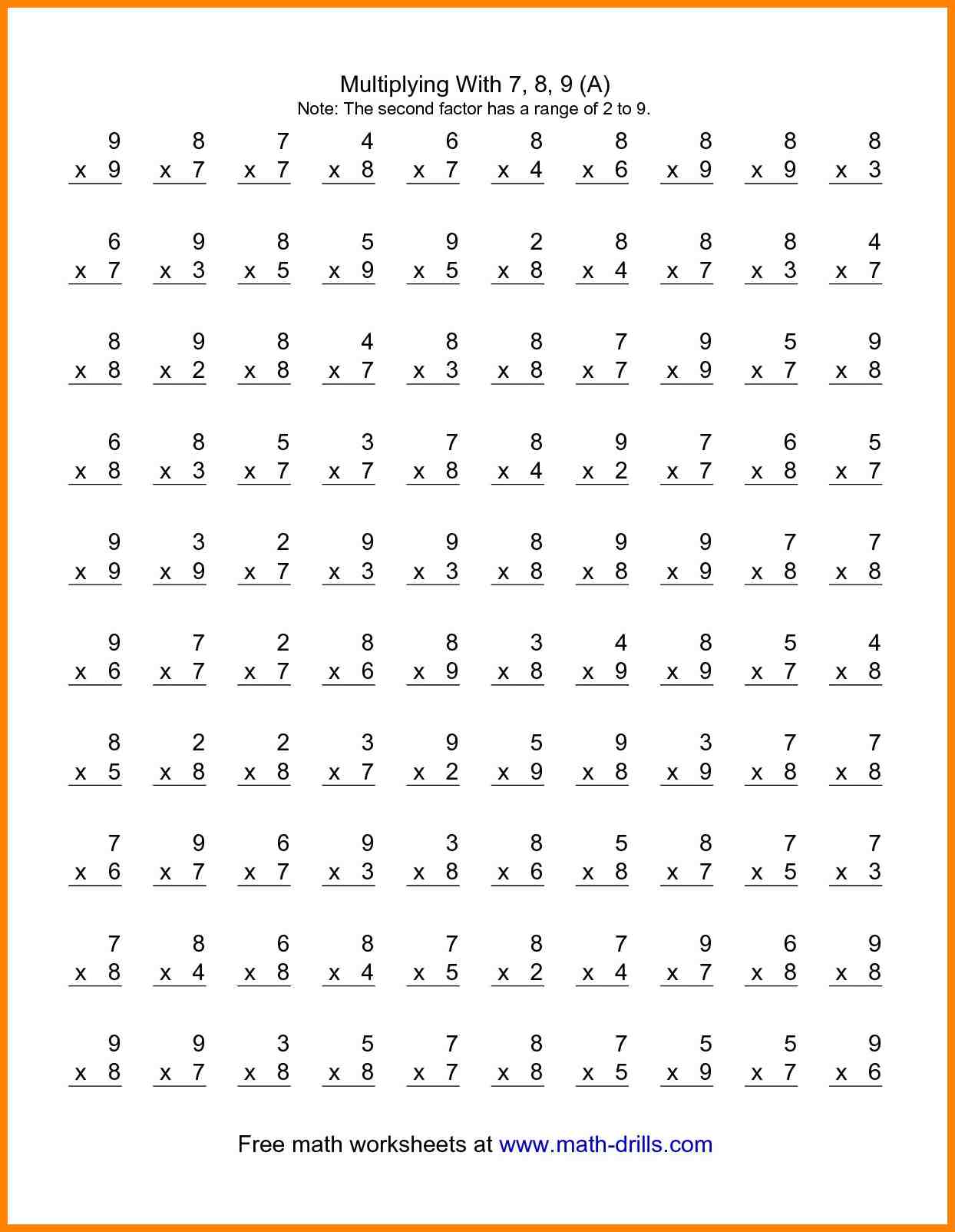 Get 85 Multiplication Worksheets 4Th Grade Ideas 34