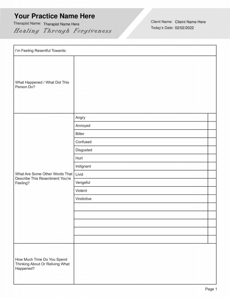 Get 85 Relationship Healing Worksheets Ideas 46