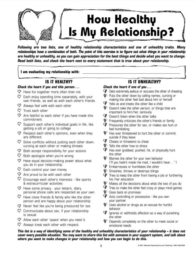 Get 85 Relationship Healing Worksheets Ideas 47