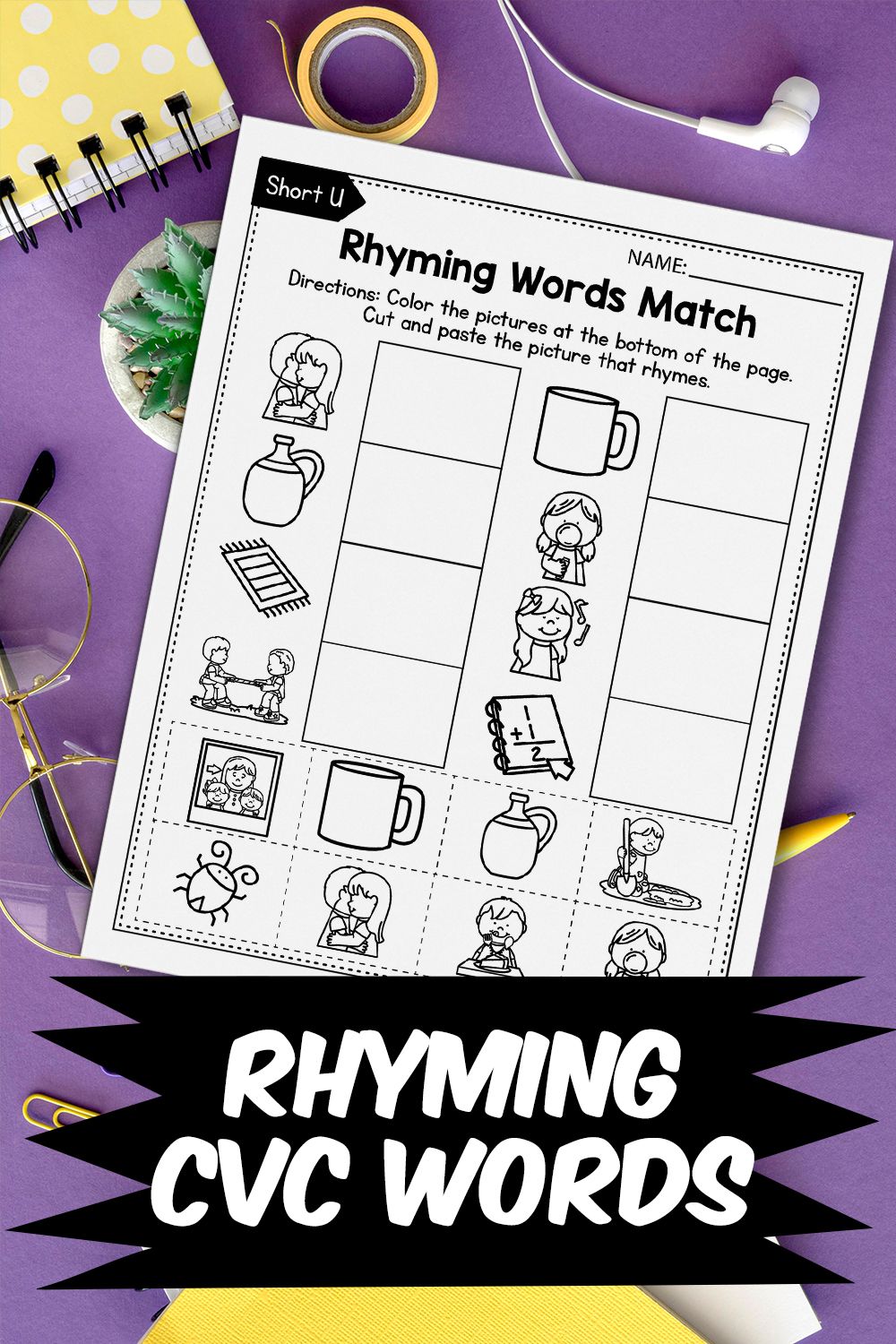 Get 85 Rhyming Worksheets 1St Grade Ideas 11