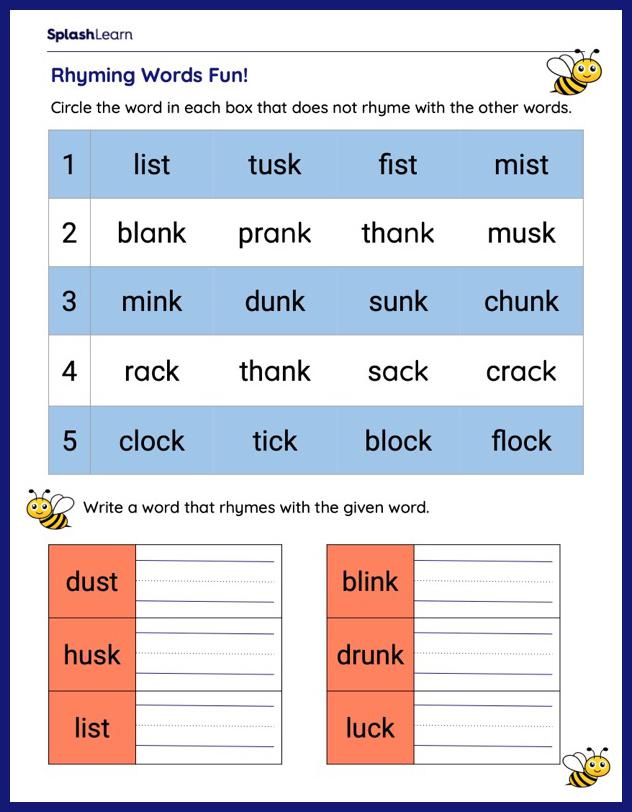 Get 85 Rhyming Worksheets 1St Grade Ideas 2