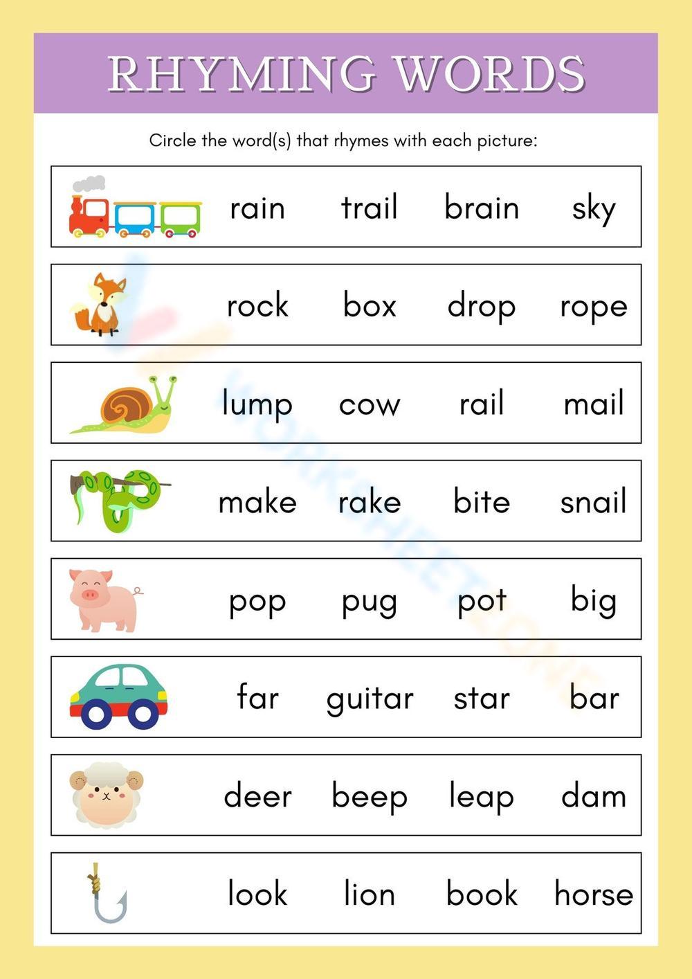 Get 85 Rhyming Worksheets 1St Grade Ideas 51