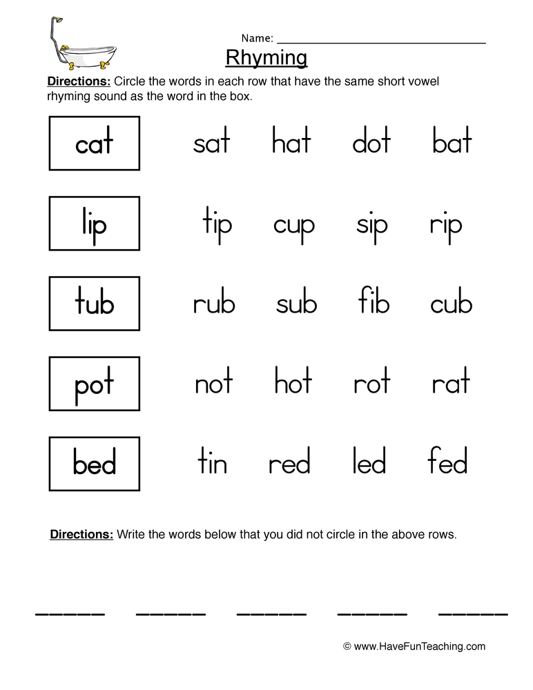 Get 85 Rhyming Worksheets 1St Grade Ideas 55