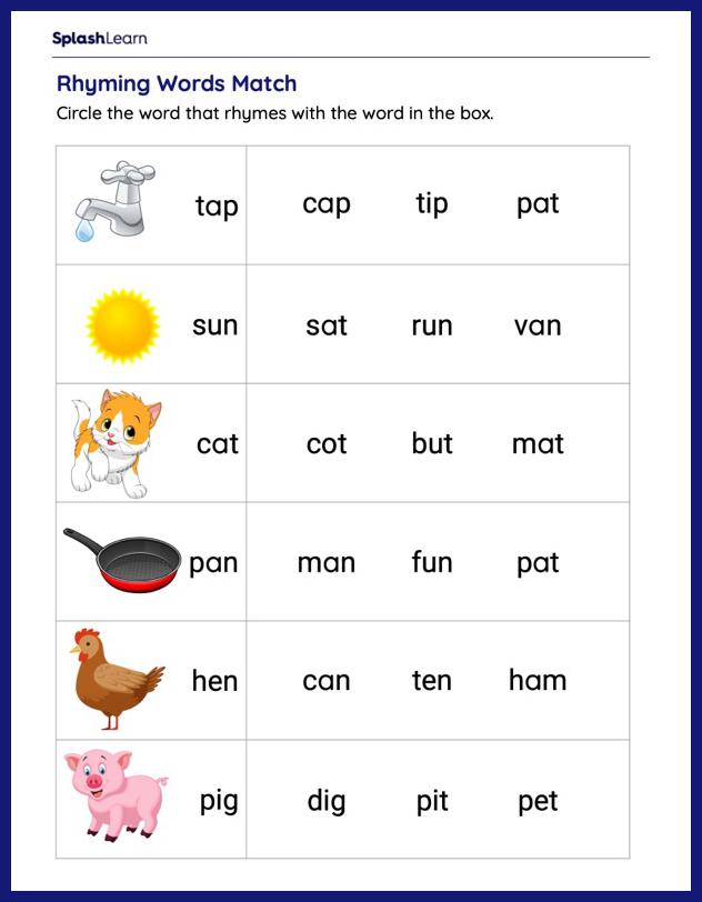 Get 85 Rhyming Worksheets 1St Grade Ideas 56