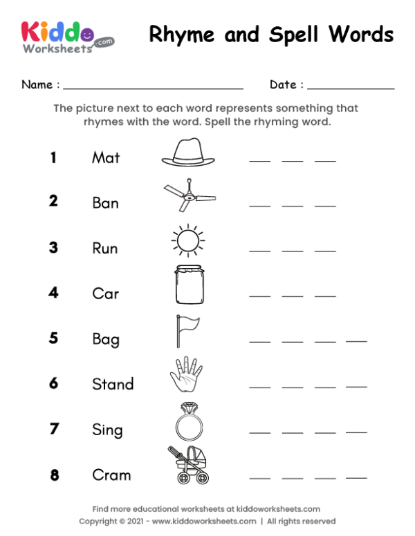 Get 85 Rhyming Worksheets 1St Grade Ideas 6