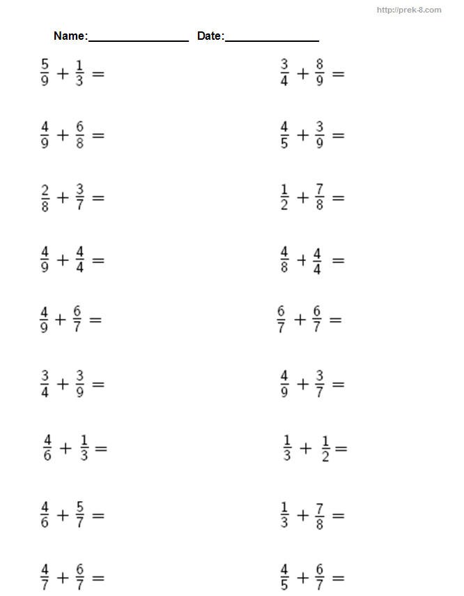 Get 85 Summer Fractions Worksheet Ideas 14