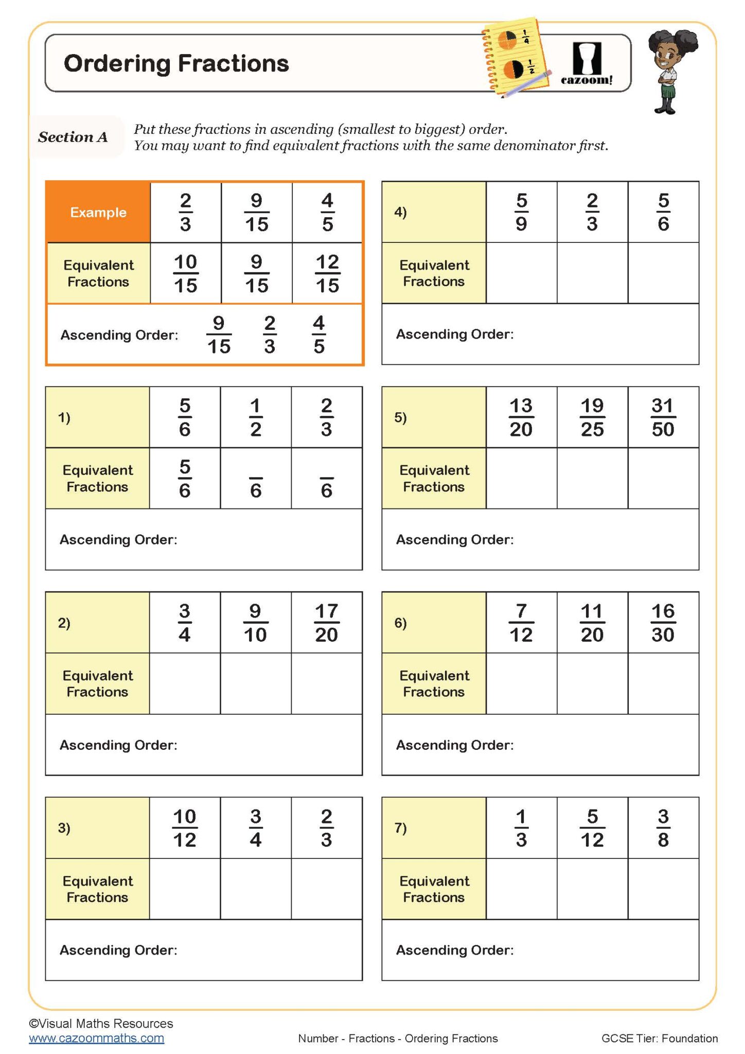 Get 85 Summer Fractions Worksheet Ideas 3