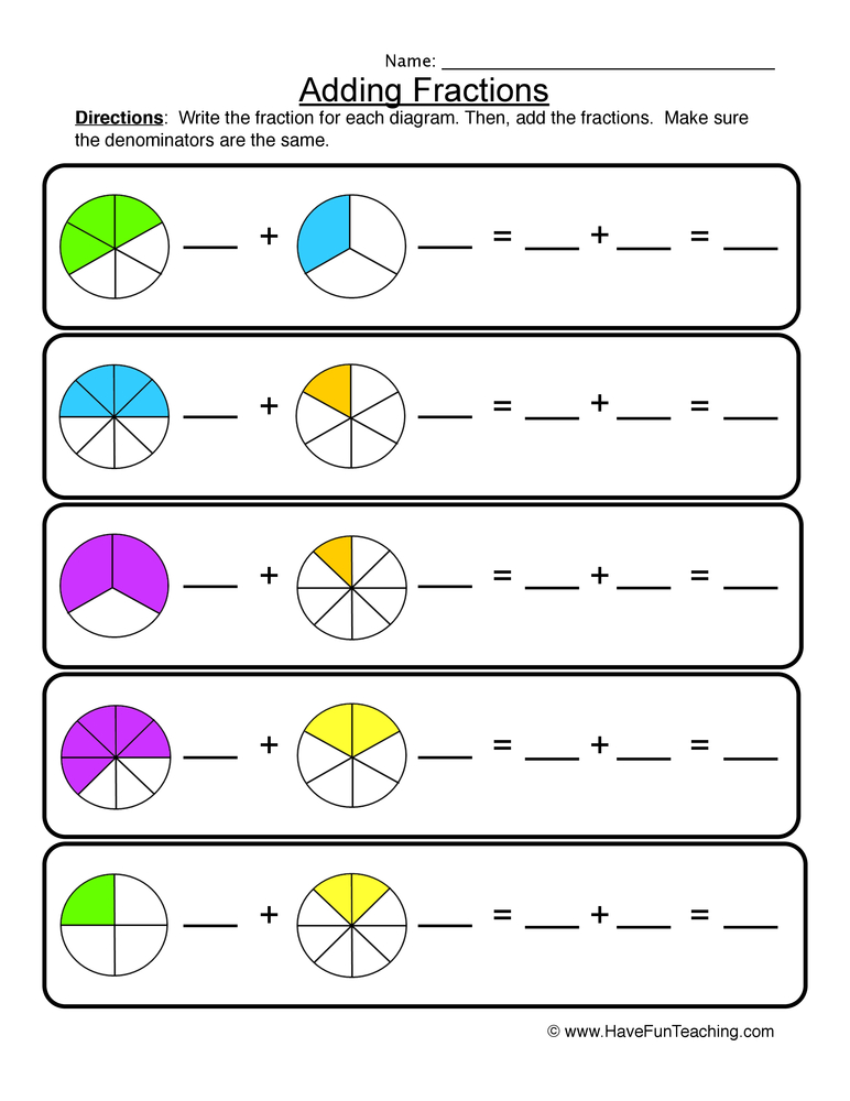 Get 85 Summer Fractions Worksheet Ideas 5