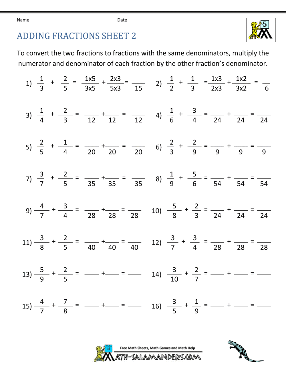 Get 85 Summer Fractions Worksheet Ideas 8