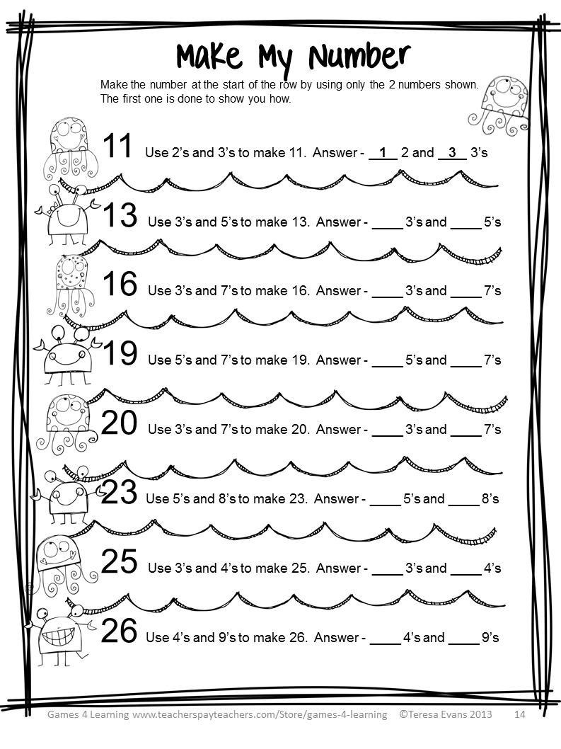 Get 85 Summer Math Worksheet Ideas 8