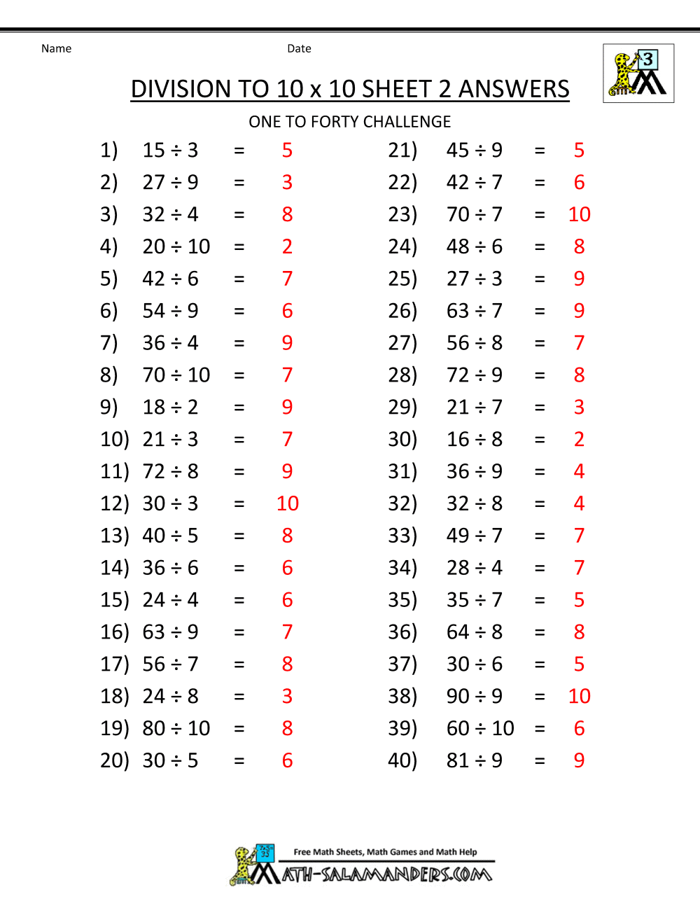 Save 85 Division Worksheets 3Rd Grade 39