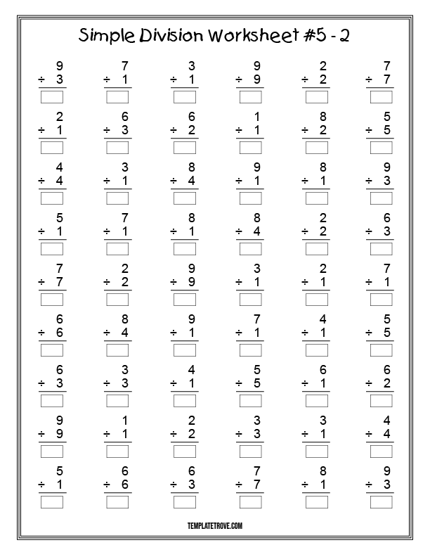 Save 85 Division Worksheets 3Rd Grade 68