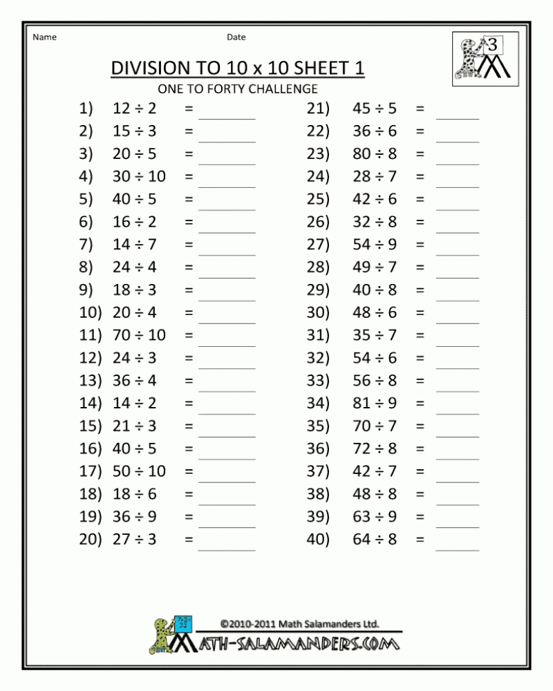 Save 85 Division Worksheets 3Rd Grade 82