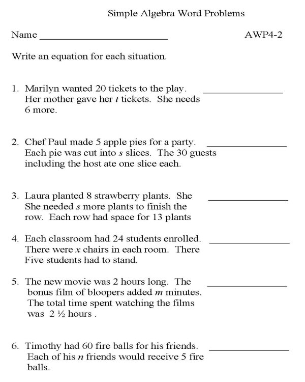 Save 85 Math Word Problem Worksheets 3