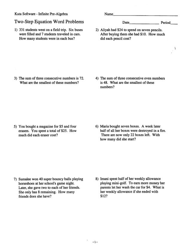 Save 85 Math Word Problem Worksheets 65