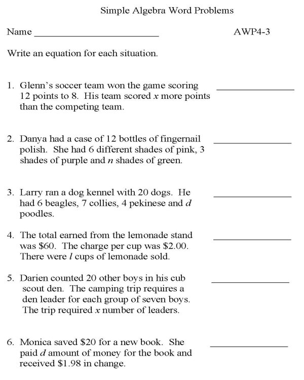 Save 85 Math Word Problem Worksheets 70