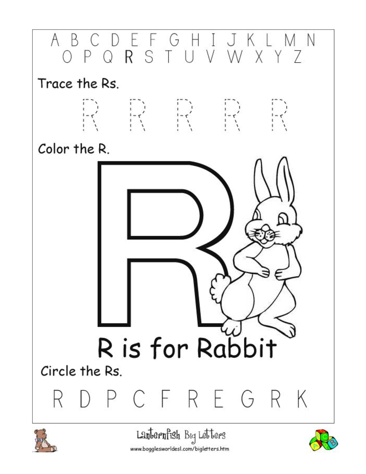 Best 45 Letter R Worksheets Ideas 16