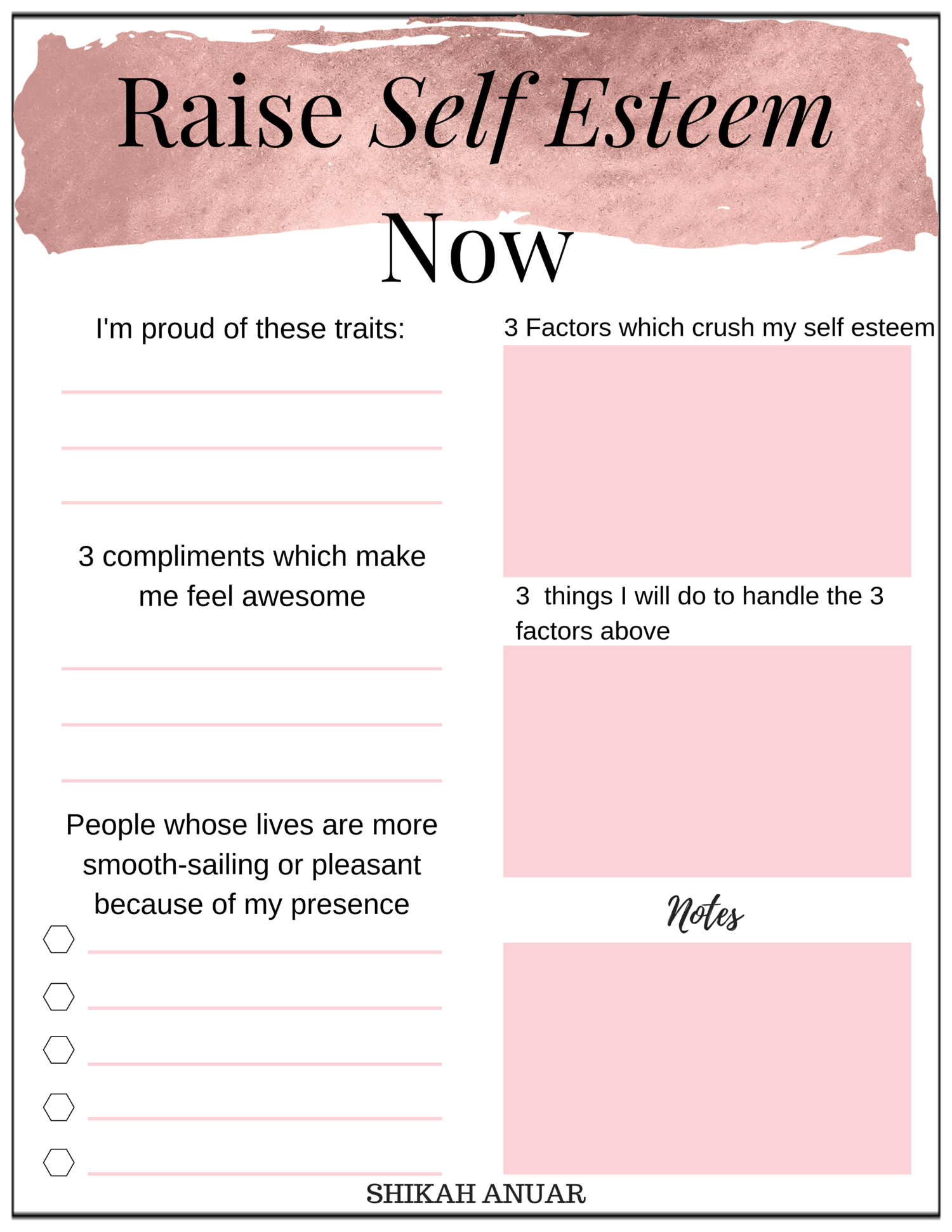 Best 45 Self Worth Worksheets Ideas 17