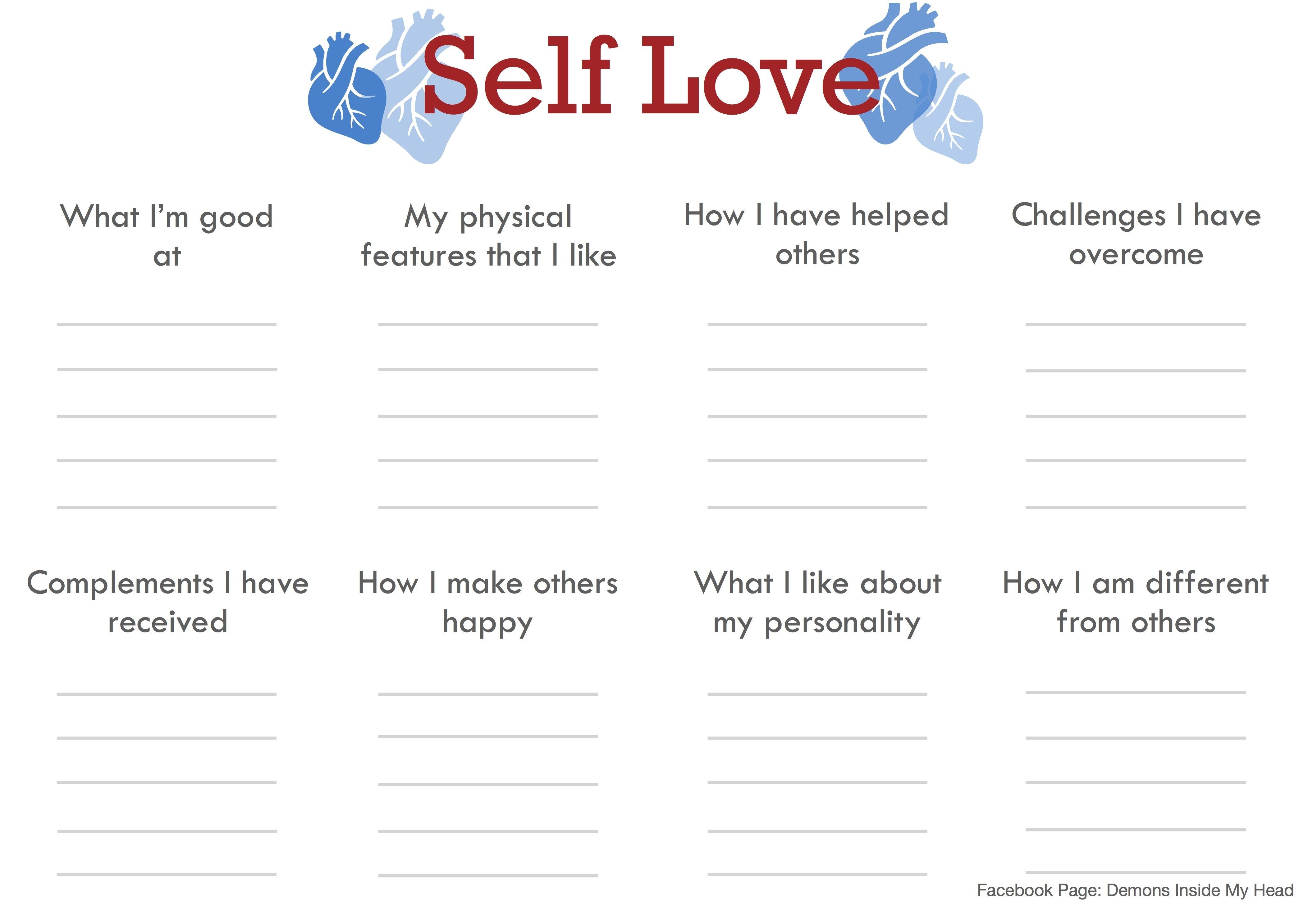 Best 45 Self Worth Worksheets Ideas 26