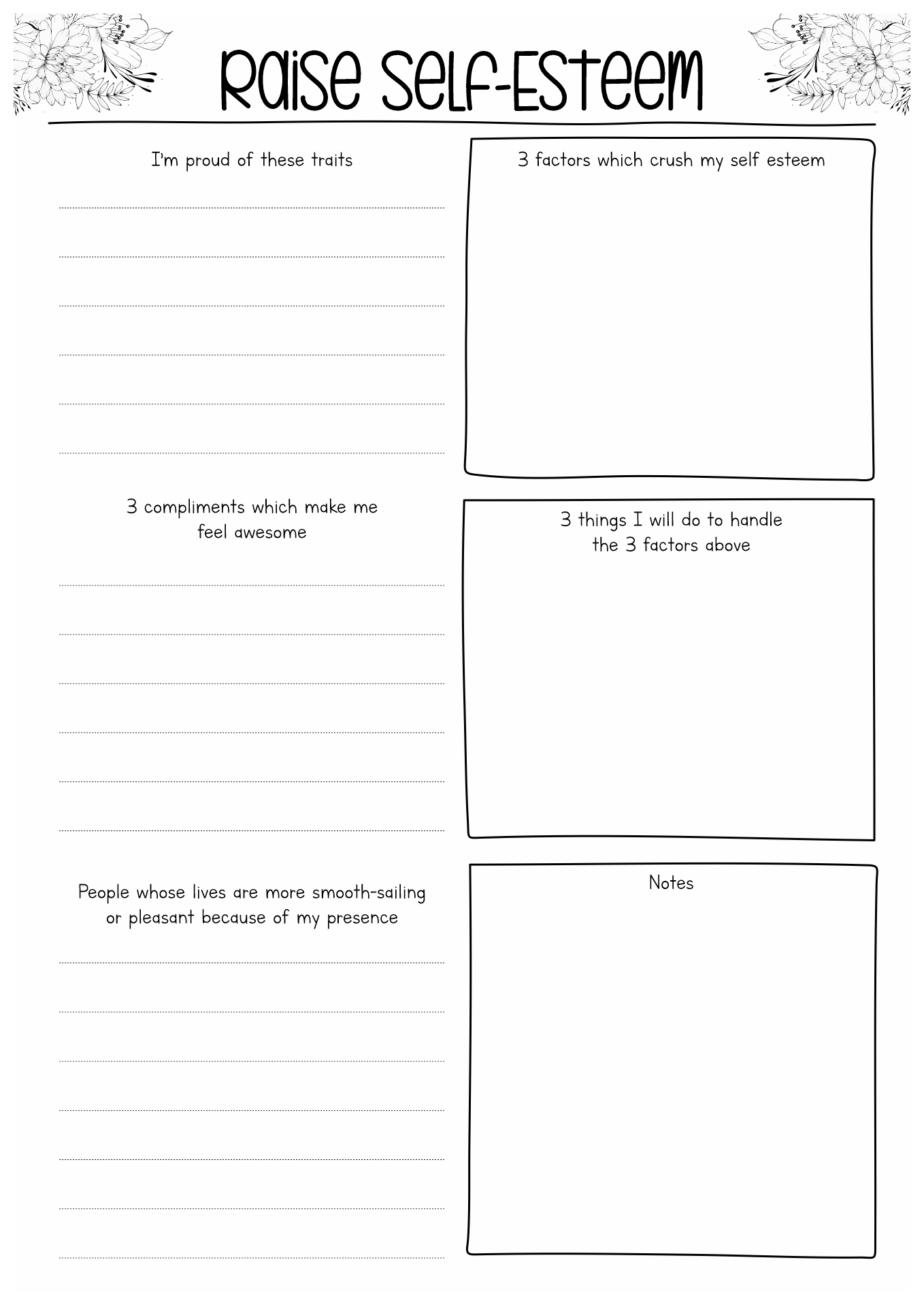 Best 45 Self Worth Worksheets Ideas 29