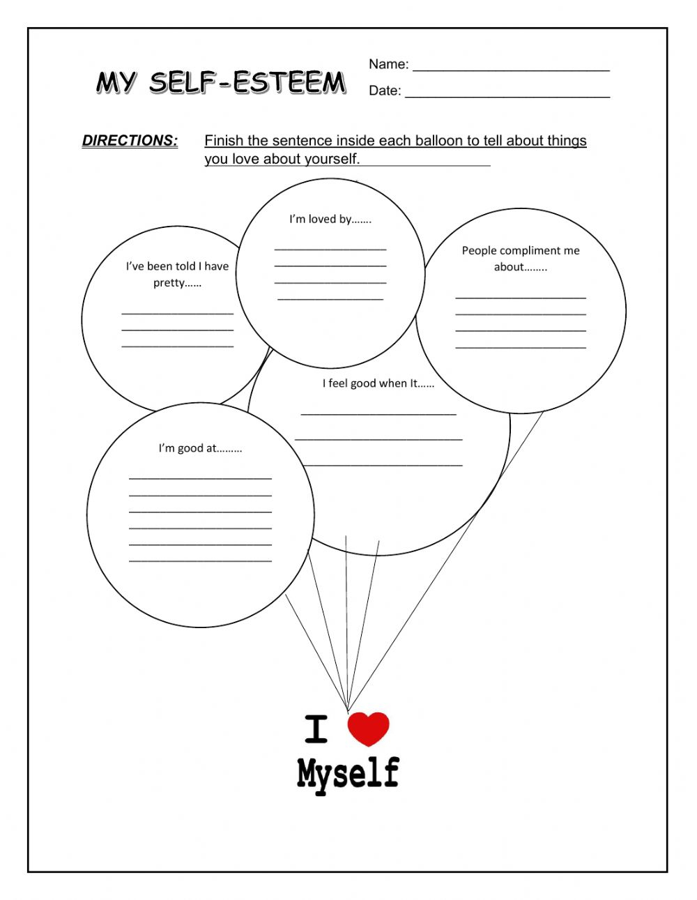 Best 45 Self Worth Worksheets Ideas 9