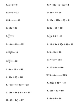 Best 45 Solving Multi Step Equations Worksheets Pdf Ideas 5